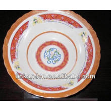 Placa de tigela de cerâmica chinesa tradicional em massa